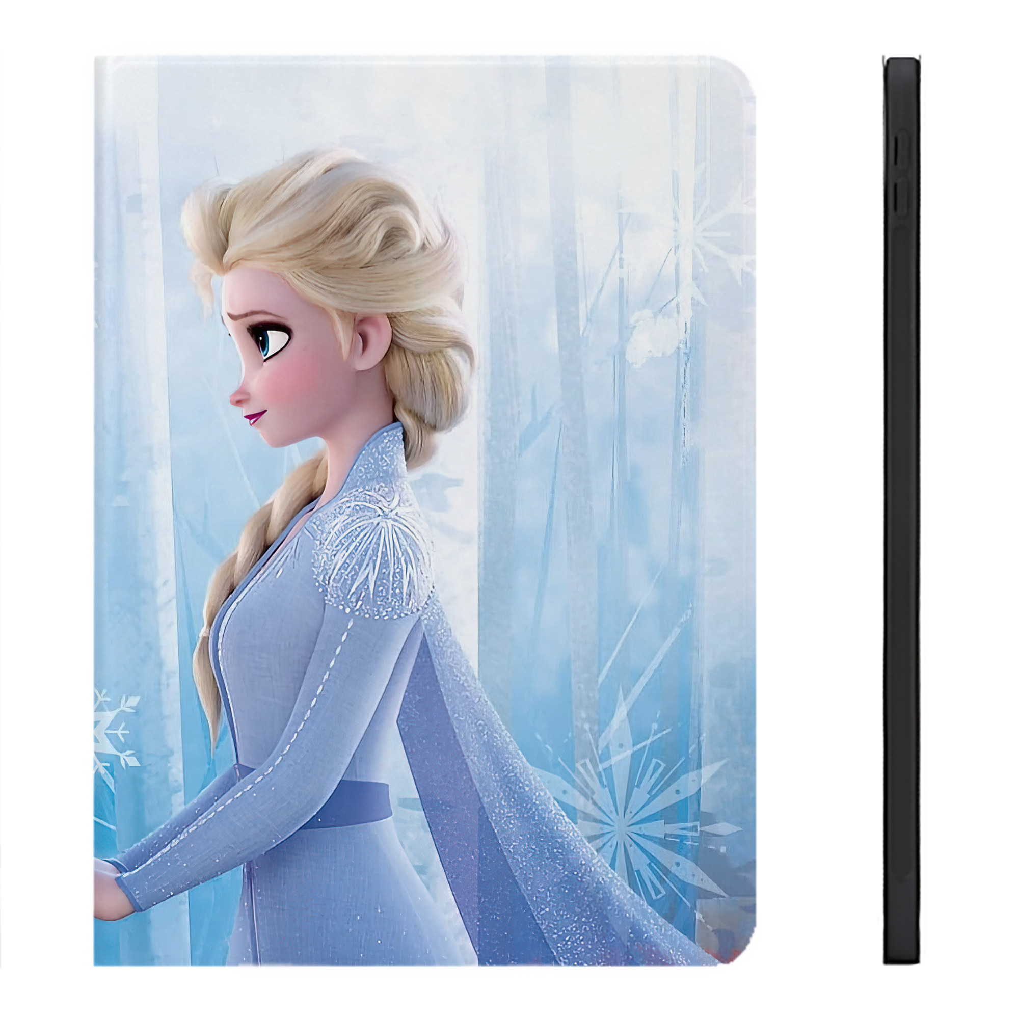 （画像用） アナと雪の女王 アンナ エルサ Frozen Anna Elsa IPadケース ペンホルダー付き ブックスタイルデザイン